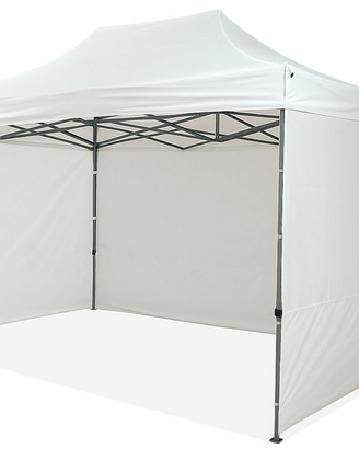 Gazebo Pieghevole 3x4,5 m + 3 Pareti Laterali