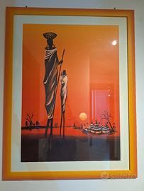 Quatri etnici con cornice