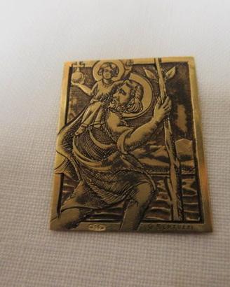 Piastra in oro  SAN CRISTOFORO