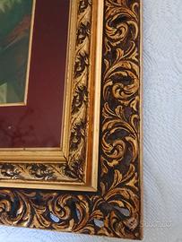 Cornice con quadro ritratto d Reali" scala quasi