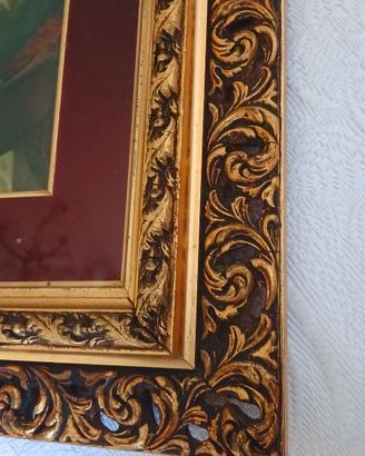 Cornice con quadro ritratto d Reali" scala quasi