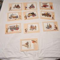 N° 30 stampe di macchine d epoca disegni di Hergè