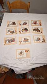 N° 30 stampe di macchine d epoca disegni di Hergè