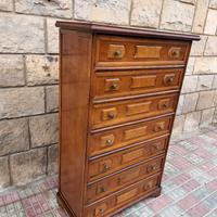 Settimino Cassettiera Mobile classico con pomelli