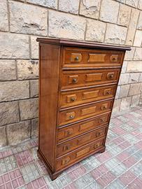 Settimino Cassettiera Mobile classico con pomelli