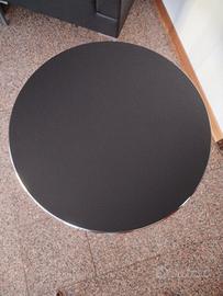 tavolino profilo cromato