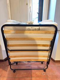 Brandina pieghevole nuova con materasso memory