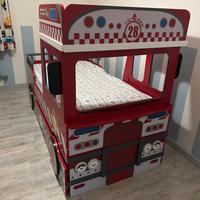 Letto bambini camion pompieri