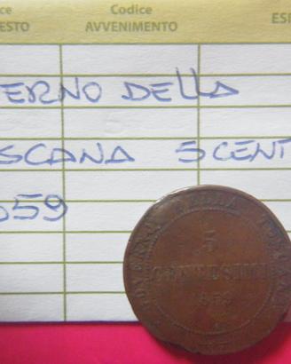 (444) - Antica Moneta Governo Toscano (5cent)