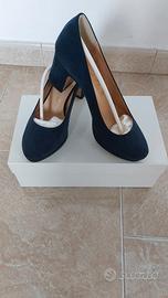 Scarpe scamosciate blu 37