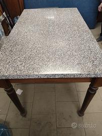 tavolo finto marmo allungabile 