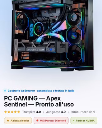 PC Gaming Apex Sentinel – Come nuovo