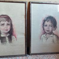 coppia quadri bambini che piangono - Tarantino