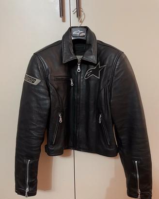 Giubotto in pelle moto da donna Alpinestars