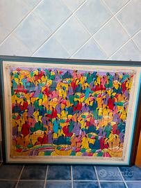 Quadro etnico africano originale – 110×90 cm