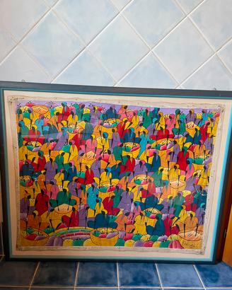 Quadro etnico africano originale – 110×90 cm