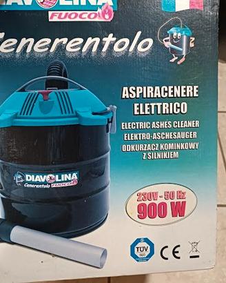 Aspiracenere Elettrico Diavolina Cenerentolo 900W