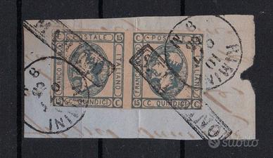 Regno  1863  Usati  su frammento  Lotto 4775