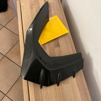 Pinne paraurti anteriore in vera fibra di carbonio