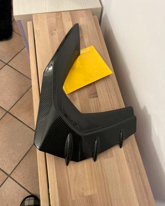 Pinne paraurti anteriore in vera fibra di carbonio