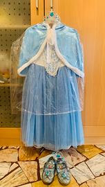 Abito Elsa Frozen 6 anni CON SCARPE n. 30