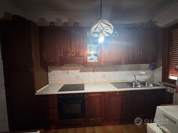 Cucina con piano ad induzione