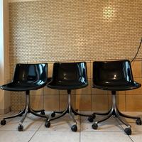 3 Sedie Girevoli Vintage Tecno Modus