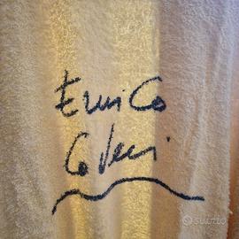 Accappatoio vintage Enrico Coveri in spugna gialla