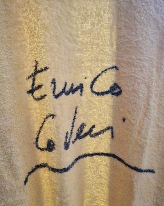 Accappatoio vintage Enrico Coveri in spugna gialla