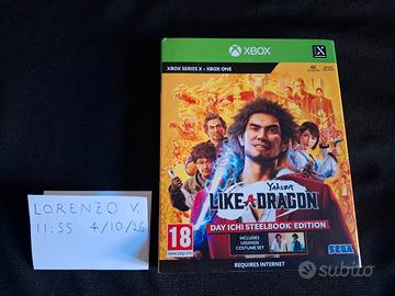 yakuza like a dragon xbox one steelbook