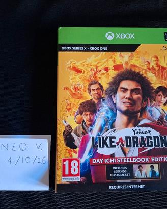 yakuza like a dragon xbox one steelbook