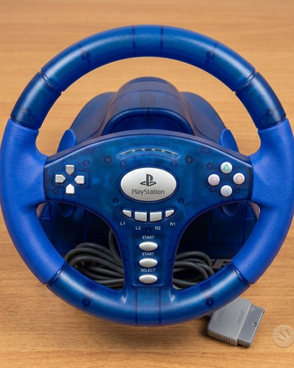 Volante PlayStation 1 (PS1) Blu Trasparente - Orig