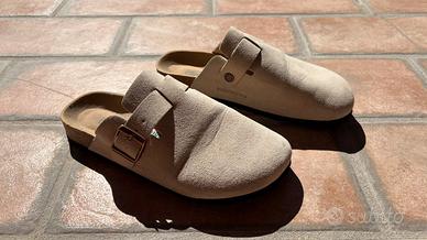 Birkenstock Boston Suede Beige Tg 42
