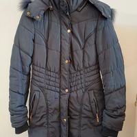 Cappotto tre quarti trapuntato blu