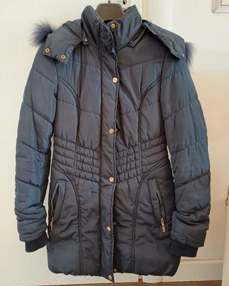 Cappotto tre quarti trapuntato blu