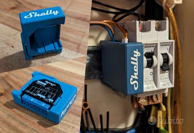 Supporto Barra DIN per Moduli Shelly - 3D STAMPA