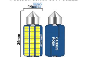 LAMPADINA LED C10W FESTOON 39MM 36LED