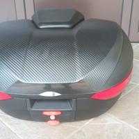 Bauletto Top case 72 litri + piastra + luci Led