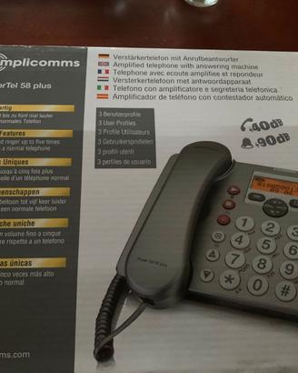 Telefono fisso amplificato
