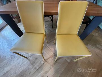 Set di sedie in pelle come nuove