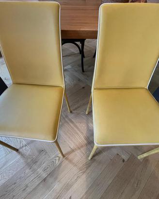 Set di sedie in pelle come nuove