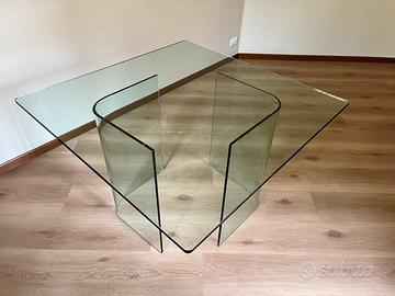 Tavolo vetro FIAM 110x110