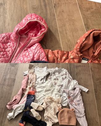 Stock 148 vestiti invernali bimba 3/24 mesi