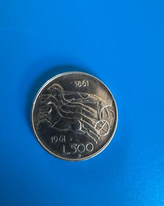 500 Lire 1961 in argento – Quadriga