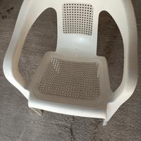 sedia in plastica per esterno 