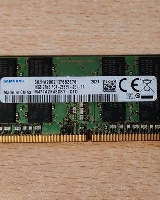 RAM Samsung DDR 4 sodimm 16Gb 2666