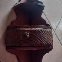 Mobiletto PORTACHIAVI in legno con sportellino