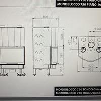 Rivestimento camino rotondo