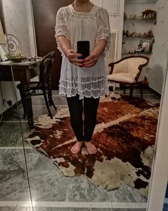 Camiciola bianca "fru fru"