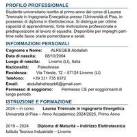 Disponibile a vari ruoli